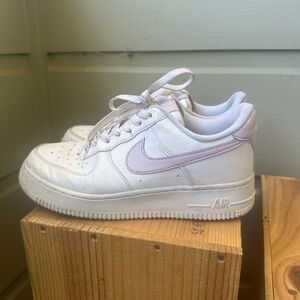 Size 8 - Nike Air Force 1 Low - White Purple  SOLD